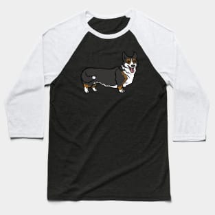 Pembroke Welsh Corgi Black and Tan Baseball T-Shirt